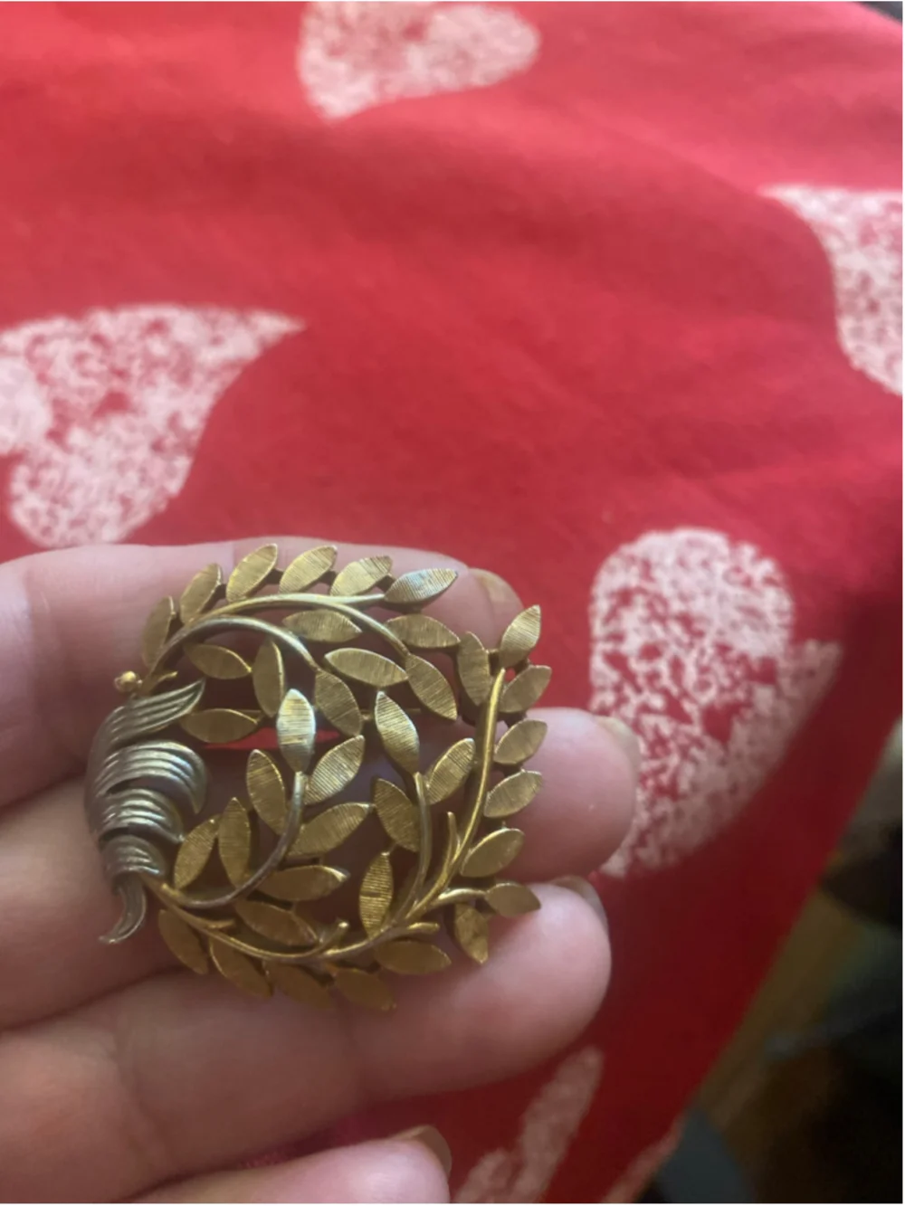 Women's Trifari Crown Gold/Silver Tone Brooch